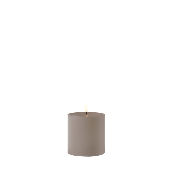 Outdoor Pillar Candle, Sandstone, W8,4 x H10cm