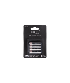 AAA Battery, 1,5V, 1000mAh, 4-pack