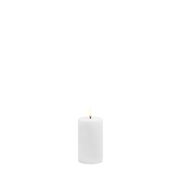 Uyuni-Grooved Pillar Candles-W5,8 x H10,1cm-NW