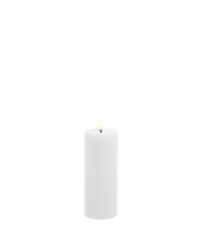 Uyuni-Grooved Pillar Candles-W5,8 x H15,2cm-UL-PI-NWG06015