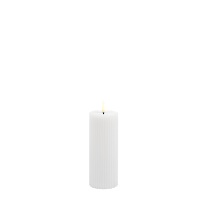 Uyuni-Grooved Pillar Candles-W5,8 x H15,2cm-UL-PI-NWG06015