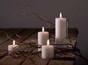 UYUNI-Melted Pillar Candle Smooth Nordic White AW