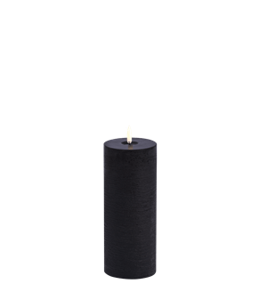 UYUNI-Melted Pillar Rustic W7,8XH20,3 Plain Black