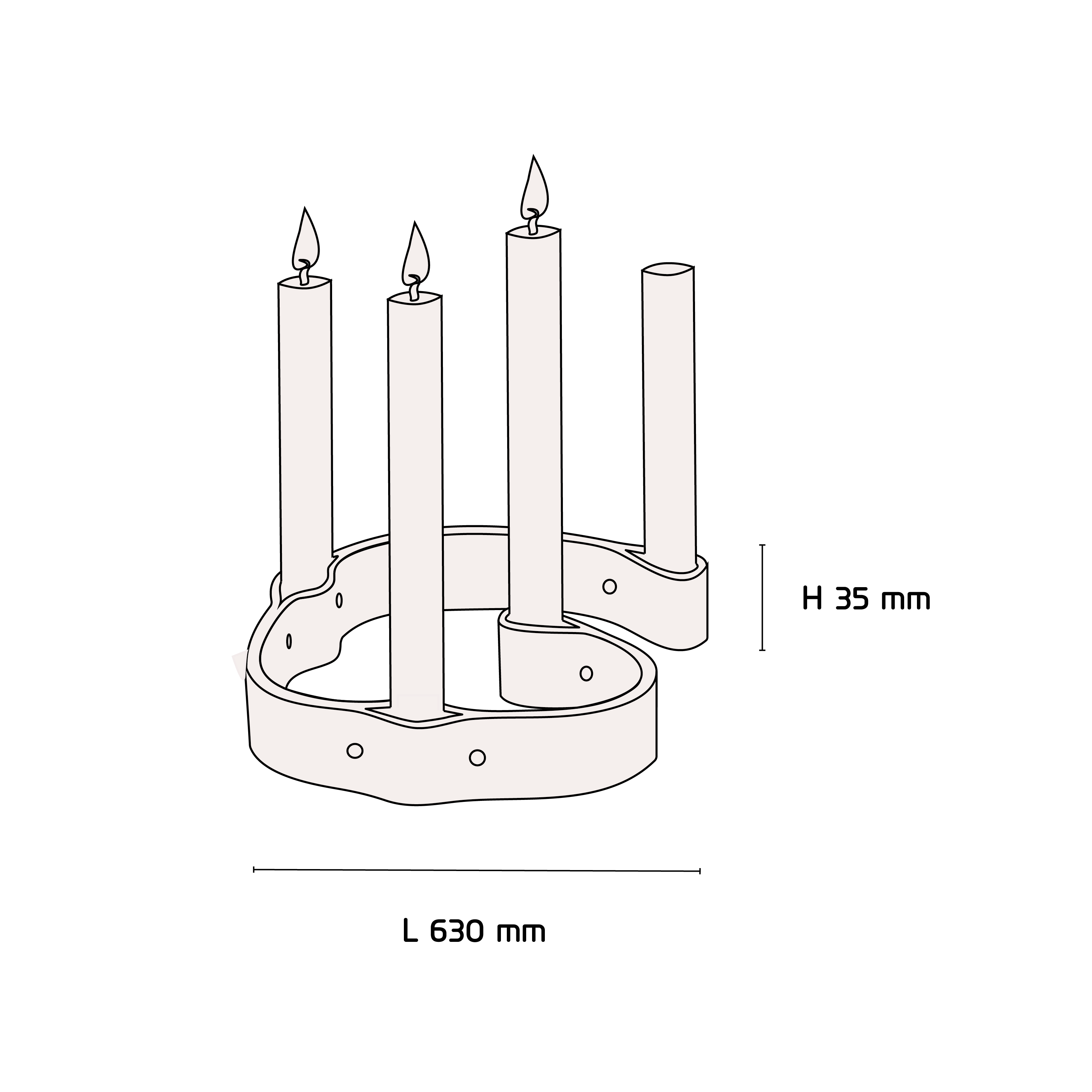 EKTA-Belt4Candles-Product Spec Image