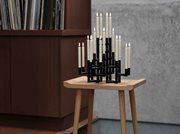 Matrix Candleholder connectors, Matte black, 3-pac