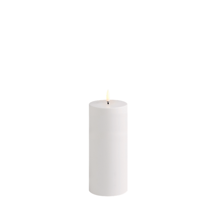 Uyuni-Outdoor Pillar Candle-W7,8 x H17,8cm-White