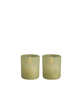 Uyuni-Glass Candle-UL-GC-LGL6007-Light Green Leaf