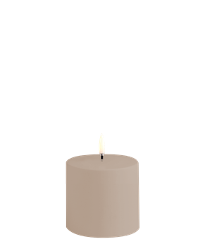 Outdoor Pillar Candle, Smooth, W7,8 x H7,8cm