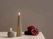 Uyuni-Cone Candle-Glitter Ball Candle