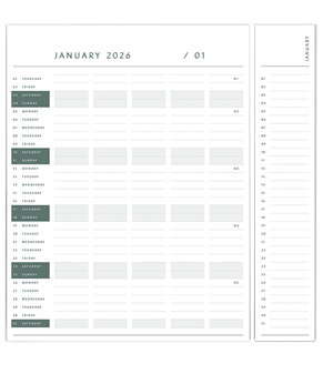 Planner Board - Refill 2026