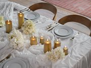 Uyuni-Gold Finish Pillar Candle