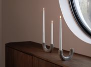 Uyuni-Marble Double Candleholder-Taper Candles