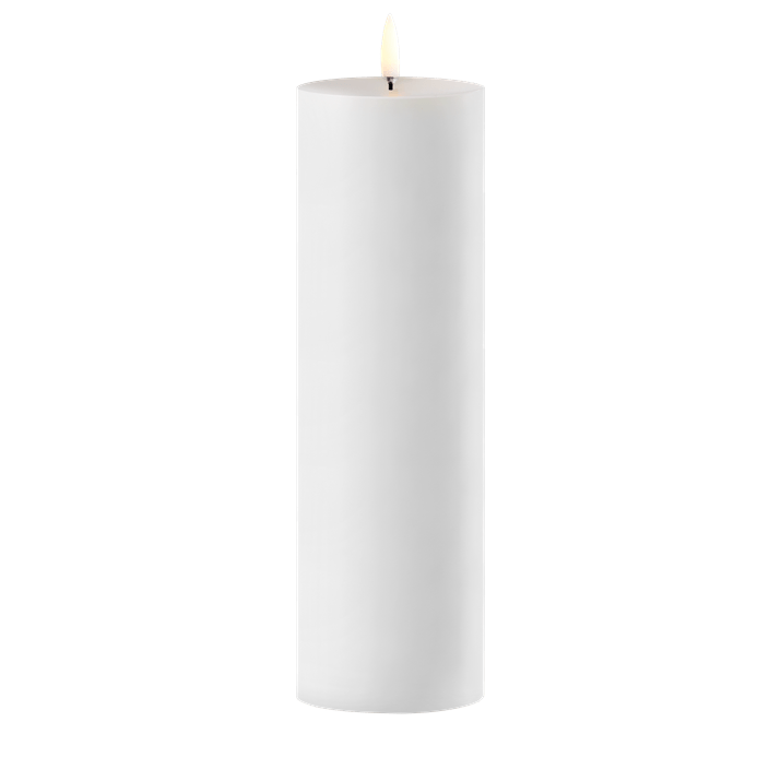Uyuni-Outdoor Pillar Candle-W12 x H40cm-UL-OU-WH12040