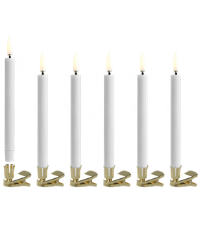 Uyuni-Mini Taper Candles with Metal Clips-6 pack-UL-30468