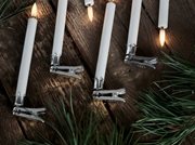 Uyuni-Mini Taper Candle Clips-Silver Finish