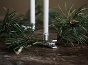 Uyuni-Mini Taper Candle Clips-Silver Finish