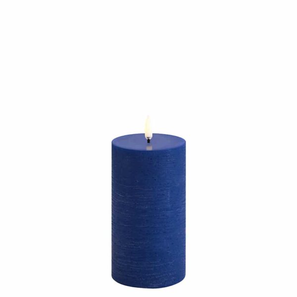 Handmade Blue & White Wax Candles, Unscented