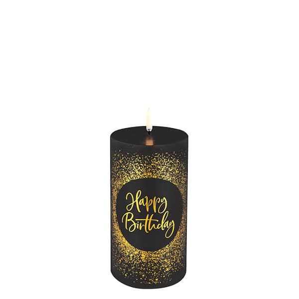 Birthday Pillar Candle 7,8 x 15 cm