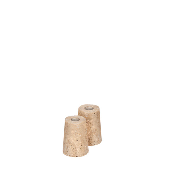 Uyuni-TRAVERTINE (MINI TAPER)-Medium-W2,8 H4,8 cm